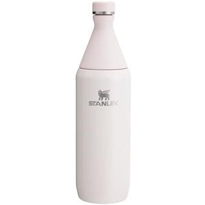 Stanley All Day Slim Bottle 34 oz | Twist On Lid with Leakproof Seal | Slim Design for Travel & Gym | Insulated Stainless Steel | BPA-Free | Rose Quartz