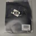 DIKFA Lingerie for Women Lace Babydoll Sleepwear V Neck Open Front Chemises Sexy Spaghetti Strap Nightgown, Black, Small