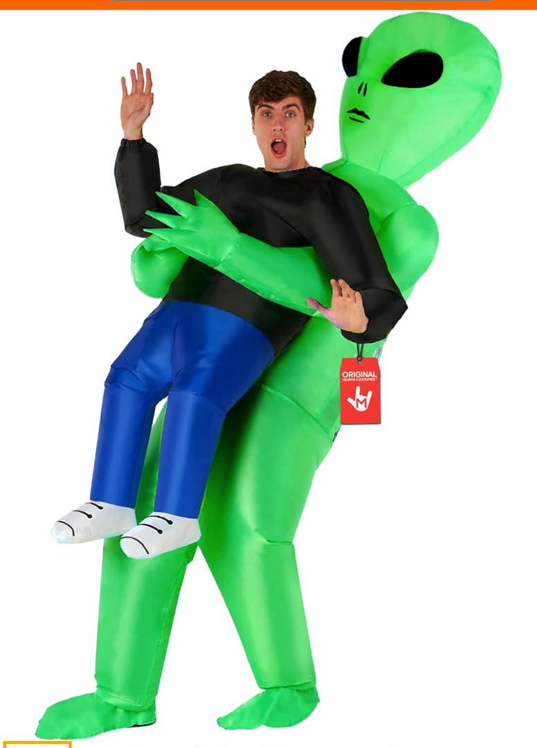 Morph Alien Costume, Inflatable Alien Costume Adult, Aliens Blow Up Costumes, Inflatable Costumes Adult