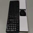 Wireless Keyboard and Mouse Combo, Retro Typewriter Style Keyboard with Round Keycaps, 2.4GHz Dropout-Free Connection Mouse with,Computer PC Desktops Laptop WindowsxP/7/8/10 (Black)