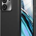 BLU View 5 Phone Case with Tempered Glass Screen Protector,Dual Layer Heavy Duty Shockproof Protection Phone Case Cover for BLU View 5 (Black)