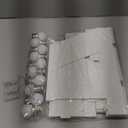 2.4FT/28.74in Marquee Light up Numbers Marquee Number 4 with White Lights for Birthday Party Large Mosaic Frame Letter Cardboard Pre-Cut Giant Cut-Out Thick Foam Board Sign DIY Decorations