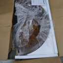 Round Coffee Tables for Living Room, Circle Wood Coffee Table, 2 Tier Industrial Modern Center Table with Thickened Tabletop and Metal Frame, 31.5 inch (Rustic Brown)