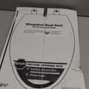 KOHLER 4636-RL-0 Cachet Ready Latch Elongated Toilet Seat Slow Close, Soft Close Toilet Seat Quiet Lid, Contoured Grip-Tight Bumpers Installation Hardware, Apartment Essentials, White