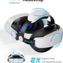 Kawaye for Meta Quest 3S/Quest 2/Quest 3 Head Strap, Double Knobs Adjustable Elite Strap Replacement,VR Headset Strap with Two Large Support Pad Enhanced Support, Reduce Pressure