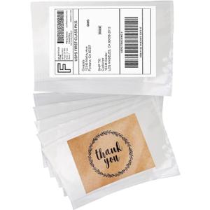 Coopaty 6" x 9" Adhesive Packing List Envelopes Clear Plastic Mailing Shipping Envelope Pouch (500 Pack)