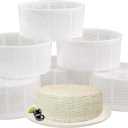 6 Pcs Soft Cheese Mold for Cheese Making 2.55QT - Cheese Making Mold - Cream Cheese Form Mold - Homemade Cheese Making Supplies - Molde Para Queso Fresco Casero - Feta Ricotta Cheese Making Basket
