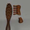 2 Pack Loc Comb for Sisterlocks, Wooden Scalp Massager for Dreadlocks, Sandalwood Wide Tooth Hair Comb for Microlocs, Natural Gua Sha Head Massage Tool for Hair Growth Relaxation Stress