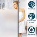 Frosted Glass Window Privacy Film Decorative with Tools, 2 Way Frosting Privacy Film for Glass Door, Static Cling Tint for Home Anti-UV, Covering Clings 23.6" by 78.74"