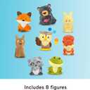 Fisher-Price Little People Toddler Toy Forest Friends Carry Case Playset with Animal Figures for Pretend Play Kids Ages 1+ Years
