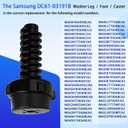 DC61-03191B Leveling Leg Rubber Pad Replacement for Washing Machine (2 Pack)