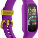 BIGGERFIVE Vigor 2 L Kids Fitness Tracker Watch for Boys Girls Ages 5-15, Activity Tracker, Heart Rate Sleep Monitor, IP68 Waterproof, Pedometer, Calorie Step Counter Watch, Purple