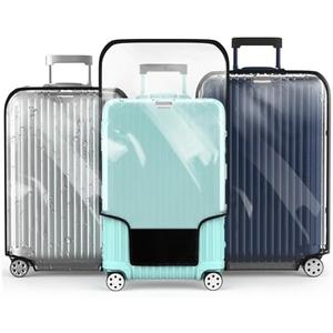 YHOUSE Suitcase Covers For Luggage, 28 Inch Clear PVC Luggage Covers Protector Full Thicken Transparent Waterproof Suitcase Sleeve With Large Velcro for 28" Wheeled Suitcases
