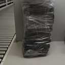 JBER Sound Proof Foam Panels Studio Acoustic Foam Panels, 48 Pack 1" X 12" X 12" Soundproofing Wedges Sound Proof Padding Fireproof Acoustic Treatment for Home Office - Black (Black Non-Adhesive)