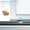 Gatuida 4pcs Sliding Screen Door Rollers, Iron Ball Bearing Tension Wheels for Smooth Glide Home Window Screen Replacement Accessories