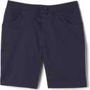 French Toast Girls Pull-On Cotton Twill Shorts with Pockets (Size 12, Navy)