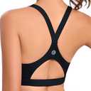 RUNNING GIRL High Impact Sports Bras for Women,Racerback Running Bra Workout Crop Tank Tops Longline Sports Bra Push up, XL