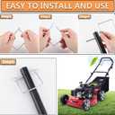 4 x Trailer Pin,SpzcdZa 12pcs Pto Pin Shaft Locking Pin 1/4 pin Hitch pin Wire Lock Pin Safety Coupler Pin 1/4" x 2-3/4"for PTO,Farm,Lawn,Hitches,and Garden(Silver)-6Pcs Square &6Pcs Arched Pins