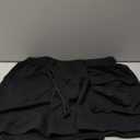 Fisoew Sweat Shorts for Women Casual Summer Drawstring Cargo Short Athletic Running Workout Baggy Shorts (Large, Black)