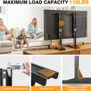TAVR Universal Table Top TV Stand Mount, TV Legs for Most 20-75 Inch TVs, Replacement TV Feet with Great Load-Bearing Holds up to 110 lbs, TV Stands Base with Cable Management, Max VESA 800x600 mm