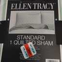 Sophia & William Cotton Comforter Cover Set King Size, Waffle Weave White Duvet Cover Set 3 Piece, White + Green