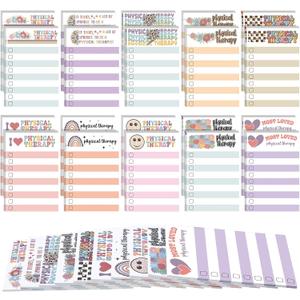 Eaasty 20 Pcs 6 x 4 Inch Physical Therapy Gifts PT to Do List Sticky Notes Therapist Gifts Notepads Bulk for Physical Therapist Party Favor