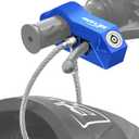 Motorcycle Locks, Brake & Helmet Lock Anti-Theft Grip Lock Combo for All Motorcycle Bike ATV Scooter with Handlebar Diameters Within 1.3-1.5 Inches (Blue)