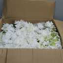 2pcs 19'' White Rose Free Standing Flowers Ball Bouquet Artificial Rose Arrangements Balls for Wedding Centerpieces Tables Chair Aisle Runner Flower Decor