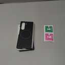 VEGO for Galaxy Z Fold 6 Case, for Samsung Z Fold 6 Case with Front Tempered Glass Screen Protector, Compatible with MagSafe, Support Wireless Charging Slim Magnetic Protective Thin Cover - Black