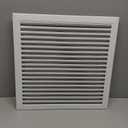 18" x 18" Paintable Gable Vent, Enhance Attic & Shed Ventilation, Durable Aluminum Design with Screen, Stylish Home Improvement - Vent Opening: 16" x 16" (White)