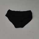 Tempt Me Women's Black High Waisted Bikini Bottom Tummy Control Ruched Bathing Suit Swim Bottom (Black, Medium)
