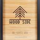 Black Wooden Picture Frame 18x24 - Natural Rustic Solid Wood Thick Borders, Wall Mounting Poster Photo Frames