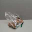 Warm Brown Ribbed Flameless Pillar Candles with Remote, Real Wax Flickering Battery LED Candles Christmas Decor Gift Set of 2