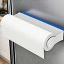 Magnetic Paper Towel Holder for Fridge, No Drilling, Strong Magnet, White, Paper Towel Holder Magnetic for Refrigerator, Rv, Grill, Kitchen Decor and Accessories