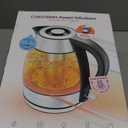 Chefman Stainless Steel Electric Kettle w/ 360 Swivel Base, Auto Shut Off & Boil Dry Protection, BPA-Free Interior and Cool-Touch Handle, 7+ Cup Capacity, 1.7 Liter, 1500W