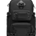 OZUKO Sling Bag for Men, Large Capacity Crossbody Chest Pack, Water-Resistant Tactical Shoulder Backpack with Tripod Holder for Travel, Hiking, Photography(Black)