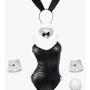 paloli Women Mai Sakurajima Cosplay Costume, One Piece Sexy Bunny Girl Bodysuit Set, Size Large