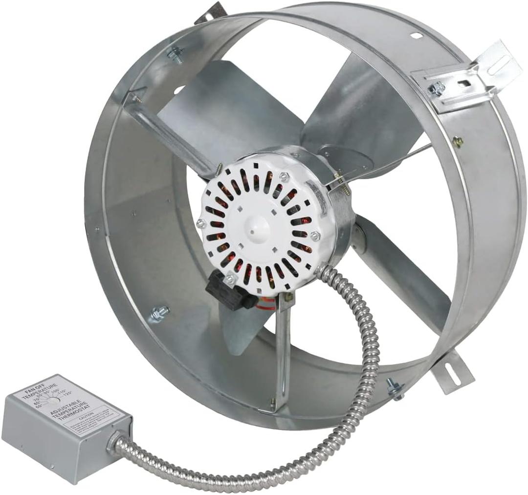 Cool Attic CX1500 Gable Mount Power Attic Ventilator with 2.6-Amp 60-Hz Motor and 14-Inch Blade
