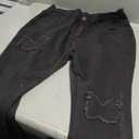 Bell Bottom Jeans for Women Stretchy Skinny Destroyed Ripped Hole Frayed High Waisted Jeans (X-Large, Black3022)