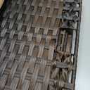 Wicker Storage Basket with Lid,Rattan Shelf Basket with Removable Liner Bag,160L Storage Bin,Storage Trunk with Heightened Feet,Storage Container for Wardrobe,Home Organizer (17.7 x 29.9 x 20.46 Inches, Brown)