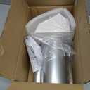 4 Inch Dryer Vent Cover Outside Hooded Wall Vent with Screen and Damper, Exhaust Vent Wall Mount Exterior Wall Vents Cover Cap for Dryer Ventilation&Outdoor Air Exhaust,Galvanized Steel,White