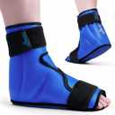 NEWGO Ice Pack Foot Ankle Ice Pack Wrap for Plantar Fasciitis, Foot Surgery Recovery, Hot Cold Therapy Ice Boot Foot for Bunions, Ankle Injury, Swelling, Burning Feet - Blue