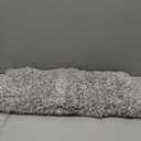 Yimobra Bathroom Rugs Sets 2 Piece, Soft Absorbent Bath Mat and U-Shaped Toilet Rug with Non Slip Backing, Machine Washable, Plush Shaggy Bath Mats for Bathroom, 32"x20"+24"x20", Light Gray and White