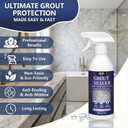 Meuvcol Grout Sealer,17.6 OZ Waterproof Grout Sealer for Shower, Floor, Kitchen - 100% Safe Tile Sealer Spray - Long Lasting Clear Grout Sealant for Stone, Bathroom, Marble - Indoor & Outdoor
