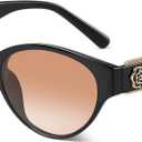 DANAMY Sunglasses Women's Retro Oval Sunglasses for Women Trendy Sun Glasses Classic Shades UV400 Protection