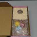 Adena Montessori Object Permanence Box with Tray Three Balls Montessori Toys for 6-12 Months Baby 1 Year Old Infant Toddler Wooden Pink Door for Girl