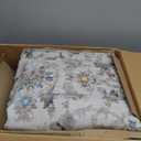 Washable 10x14 Area Rugs for Living Room, Boho Non-Slip Vintage Distress Large Rugs for Bedroom Dining Room Office, 0.3" Neutral Oriental Throw Thin Carpet, Cream/Blue/Orange/Multi