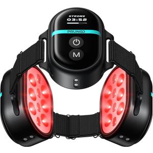 Red Light Therapy Module, PRUNGO RLT300, 650nm Red Light and 850nm Infrared Polarized Light Device to Relieves The Pain for Wrists, Ankles, Knees and Other Joints (Three, Black)