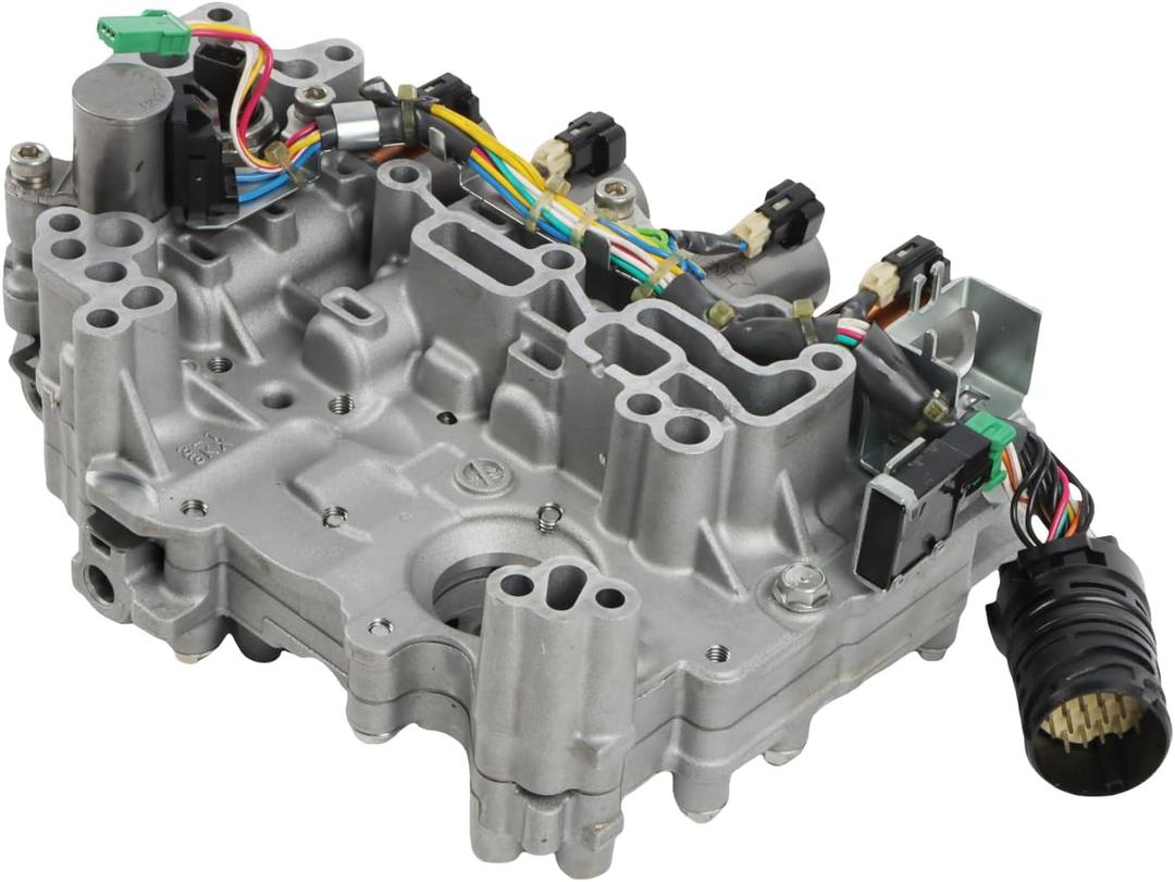 RE0F11A JF015E CVT Transmission Valve Body Compatible with Nissan Sentra Versa 13-19 1.6L 1.8L Automotive Transmission Valve Body With Solenoid, Replacement 31705-X428E 31705-X428B