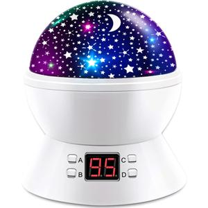 Star Night Lights Projector for Kids Star Glob Projection Nightlight with 17 Projection Modes and Timer for Baby Bedroom Ceiling Decor